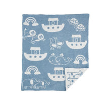 Load image into Gallery viewer, Noah&#39;s Ark Chenille Blanket