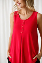 Load image into Gallery viewer, Sleeveless Diva Henley