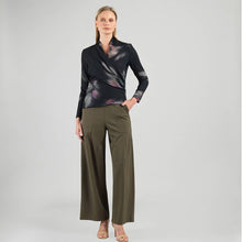 Load image into Gallery viewer, V-Neck Draped Pleat Sweater Top - Shadow Brush