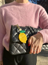 Load image into Gallery viewer, Hand-painted Lemon Bag Charm + Keychain