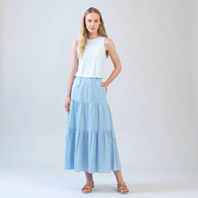 Load image into Gallery viewer, Soft Cotton - Double Tiered Maxi Skirt