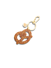 Load image into Gallery viewer, Hand-painted Pretzel Bag Charm &amp; Keychain | Eco-Friendly