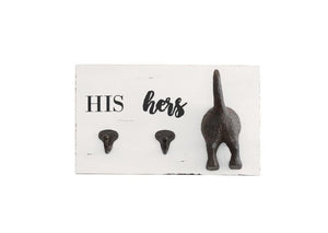 His, Hers, and Pup Wall Hook