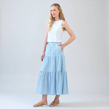 Load image into Gallery viewer, Soft Cotton - Double Tiered Maxi Skirt