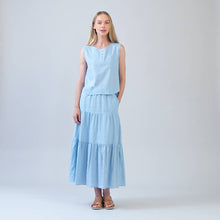 Load image into Gallery viewer, Soft Cotton - Back Pleat Henley Tank