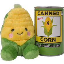 Load image into Gallery viewer, Canned Corn | Stuffed Animal Plush w/Funny Jokes