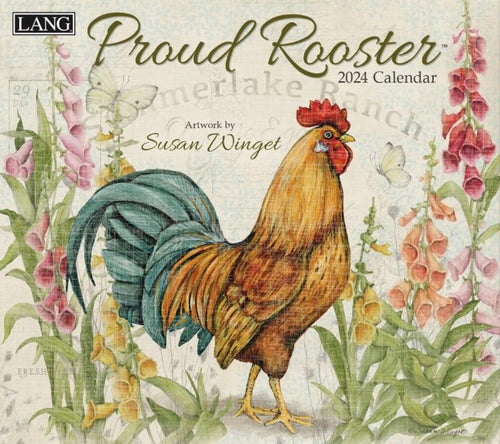 Proud Rooster 2024 Wall Calendar