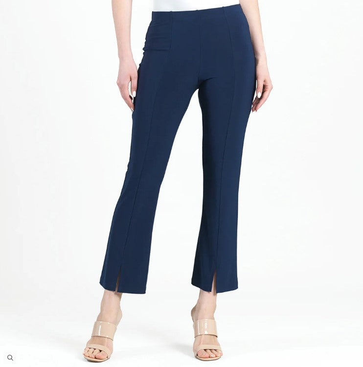 Center Seam Front Slit Ankle Pant