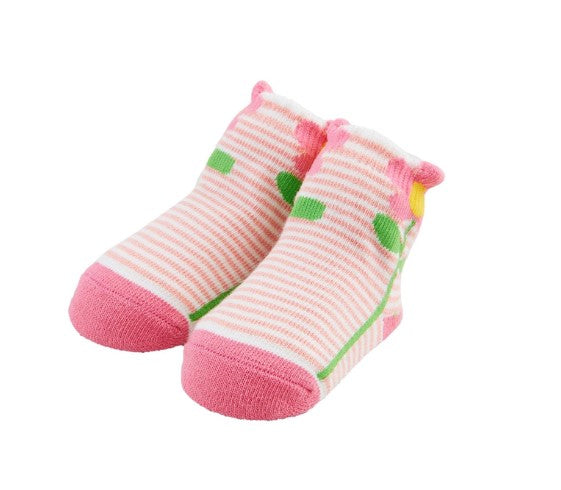 Striped Flower Socks