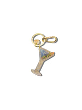 Load image into Gallery viewer, Hand-painted Martini Bag Charm + Keychain | Eco-Friendly
