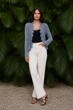 Load image into Gallery viewer, Scalloped Open-Front Knit Cardigan