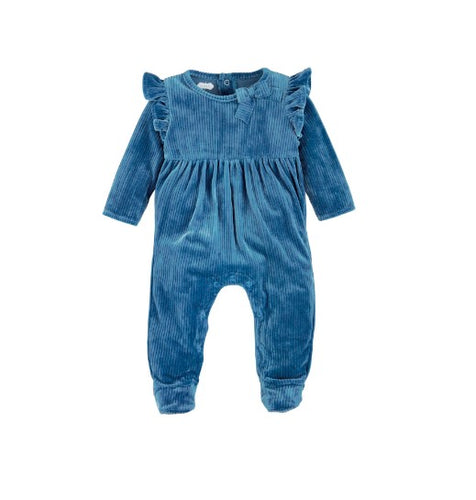 Blue Velour Sleeper