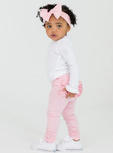 Baby Ruched Bow Leggings