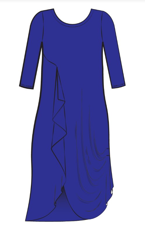 Drama Dress 3/4 Sleeve