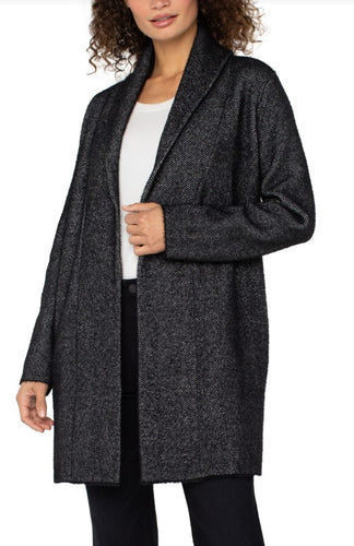 Long Sleeve Open Shawl Sweater Coat