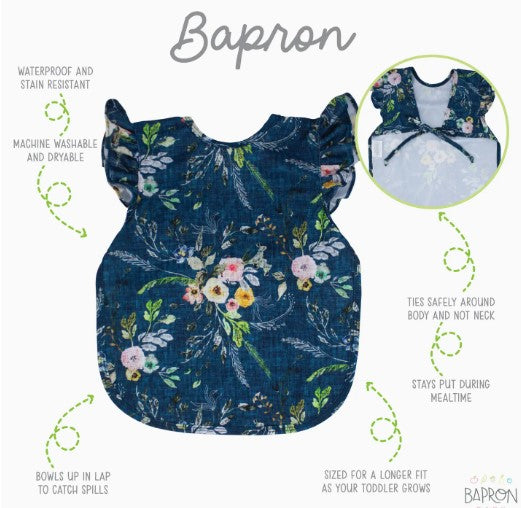 Boho Floral Flutter Bapron