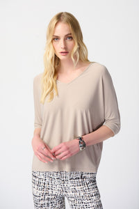 Silky Knit Reversible Boxy Top