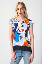 Load image into Gallery viewer, Face Print Georgette Trapeze Top