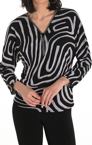 Zebra Long Sleeve Top