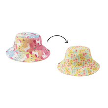 Load image into Gallery viewer, Reversible Patterned Sun Hat - Unicorn/Giraffe