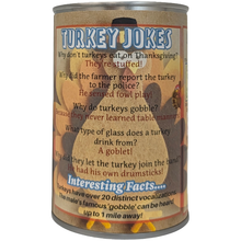 Load image into Gallery viewer, Canned Turkey - Thanksgiving Fall Plush Gift in Can w/Jokes