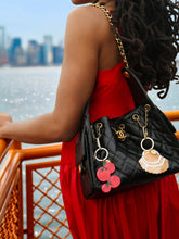Load image into Gallery viewer, Hand-painted Cherry Tomatoes Bag Charm + Keychain | Eco-Friendly