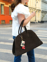Load image into Gallery viewer, Hand-painted Cherry Tomatoes Bag Charm + Keychain | Eco-Friendly