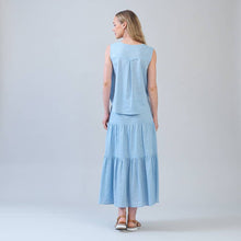 Load image into Gallery viewer, Soft Cotton - Back Pleat Henley Tank