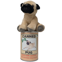 Load image into Gallery viewer, Canned Pug - Rescue Dog - Recycled and Eco-Friendly Plush