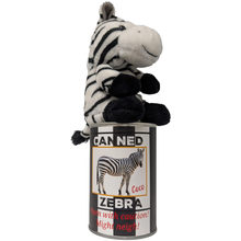 Load image into Gallery viewer, Coco the Canned Zebra - Stuffed Animal Plush w/Funny Jokes