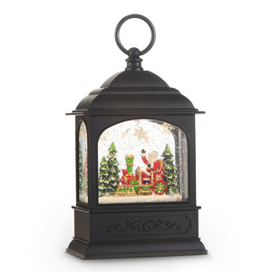 Santa in Train Musical Lighted Water Lantern