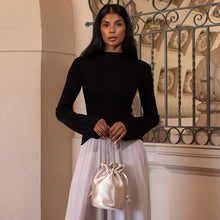 Load image into Gallery viewer, Jeane Moss Satin Top Handle Bag