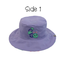 Load image into Gallery viewer, Reversible Mixed Sun Hat - Caterpillar