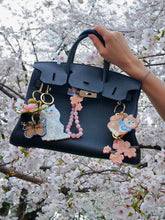 Load image into Gallery viewer, Hand-painted Cherry Blossom Bag Charm &amp; Keychain | Eco