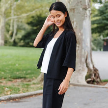 Load image into Gallery viewer, Linen Knit - Hi-Low Pocket Cardigan Jacket