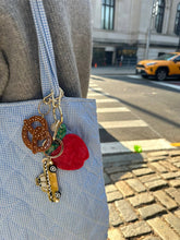 Load image into Gallery viewer, Hand-painted Pretzel Bag Charm &amp; Keychain | Eco-Friendly