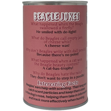 Load image into Gallery viewer, Chase the Canned Beagle | Stuffed Animal Plush w/Jokes |Gift