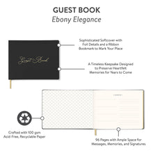 Load image into Gallery viewer, Ebony Elegance Guest Book