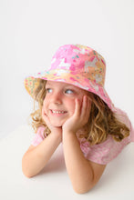 Load image into Gallery viewer, Reversible Patterned Sun Hat - Unicorn/Giraffe