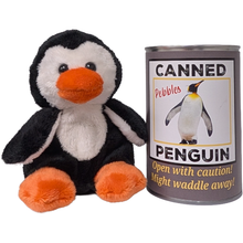 Load image into Gallery viewer, Pebbles the Canned Penguin Stuffed Animal Plush w/Jokes