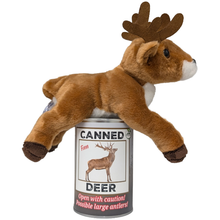 Load image into Gallery viewer, Canned Deer | Animal Plush w/Jokes | Unique Hunting Gift