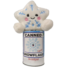 Load image into Gallery viewer, Canned Snowflake - Christmas Plush in Can w/Jokes