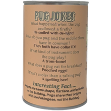 Load image into Gallery viewer, Canned Pug - Rescue Dog - Recycled and Eco-Friendly Plush