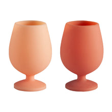 Load image into Gallery viewer, Terra + peach | stemm | Silicone Unbreakable Wine Glasses