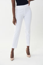 Load image into Gallery viewer, Joseph Ribkoff Ankle Hem Dress Pant White Closeup — women's pants at Cornerstone Lake Geneva