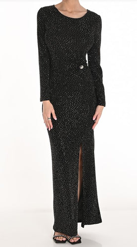 Long Black and Silver Dress