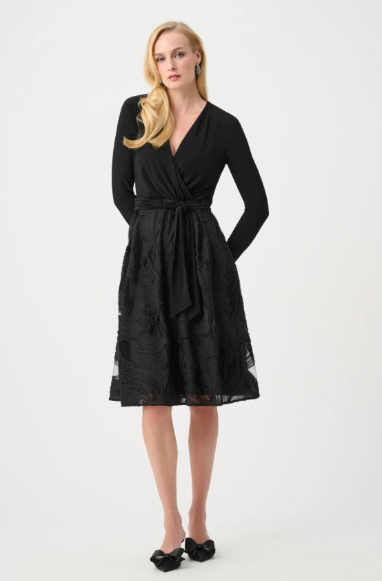 joseph knit dress Ribkoff Wrap Knee-length Style 263719 - Black Girls Night Out Dress