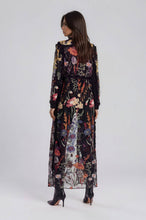Load image into Gallery viewer, Embroidered Mesh Denim Duster