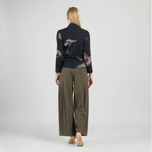 Load image into Gallery viewer, V-Neck Draped Pleat Sweater Top - Shadow Brush