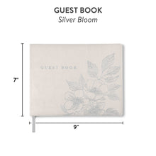 Load image into Gallery viewer, Silver Bloom Guest Book